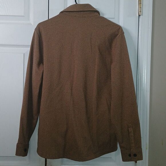 Express Men's Brown Tan button front lightweight casual jacket Sz S NWOT - Picture 5 of 7
